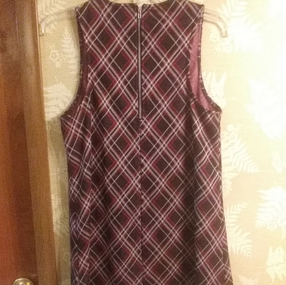 Self Esteem red plaid jumper dress - Picture 4 of 4